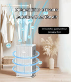 Compact Quiet Electric Dehumidifier for Home and Basement