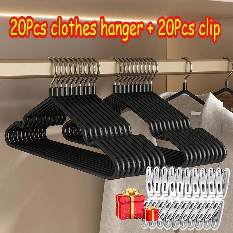Heavy-Duty Non-Slip Metal Clothes Hangers for Closet Organization - 22