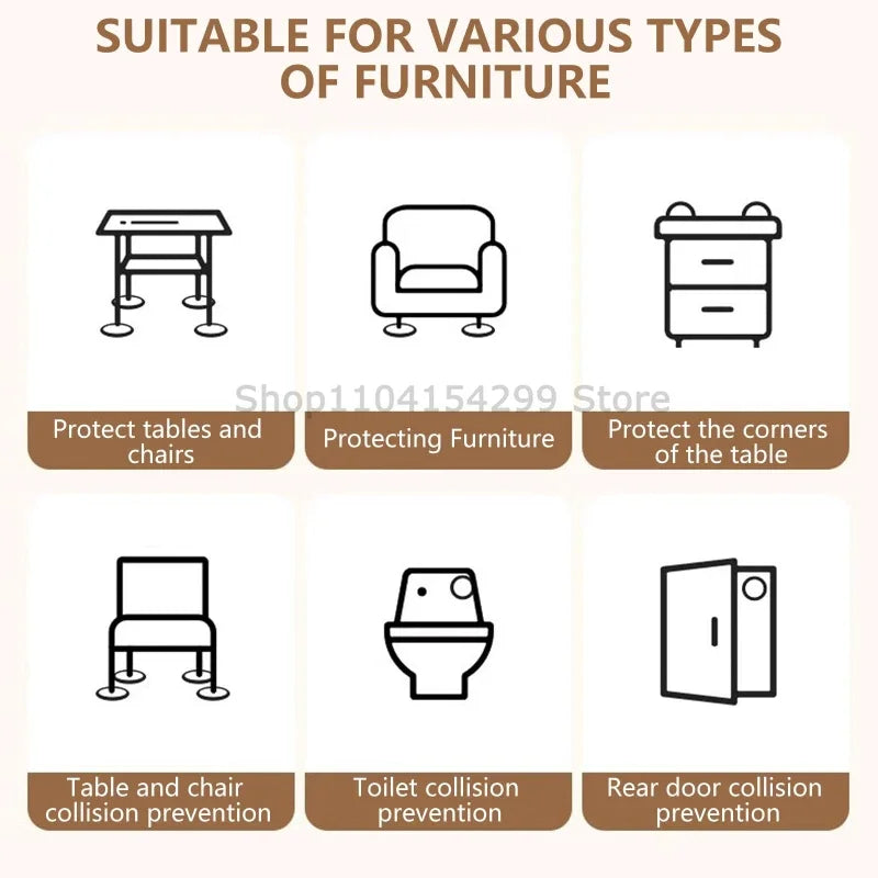 Anti-Slip Furniture Leg Pads for Floor Protection