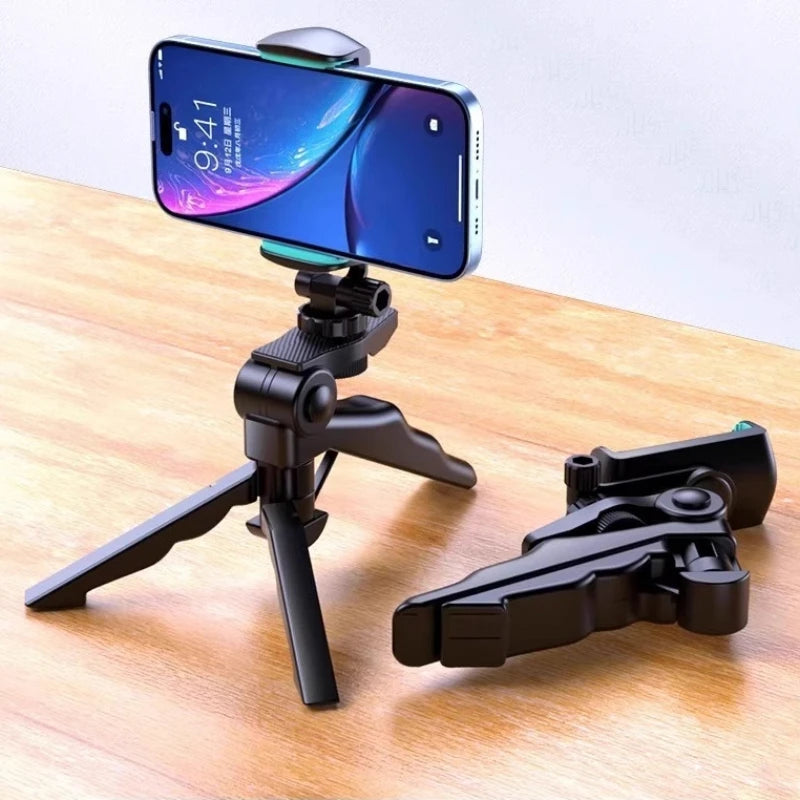 Portable Phone Tripod Stand and Handheld Selfie Grip