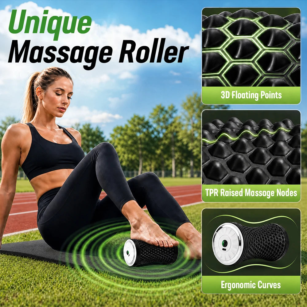 Electric Vibrating Massage Roller for Muscle Recovery