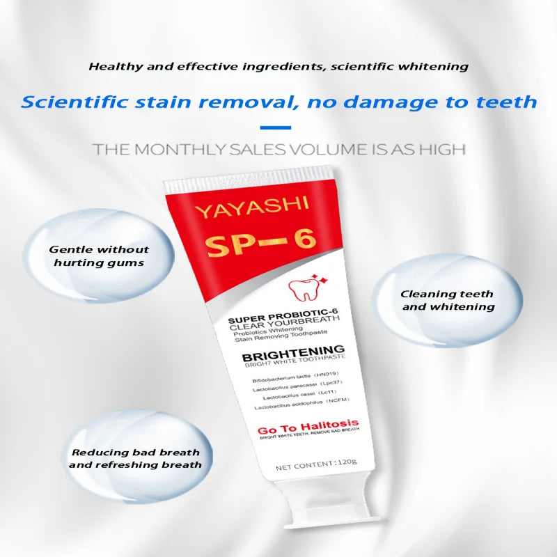 Probiotic Teeth Whitening Toothpaste for Stain Removal - 6