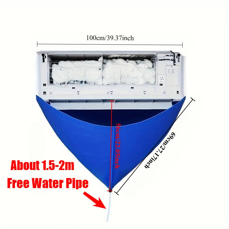 Waterproof Air Conditioner Cleaning Cover for Wall Units