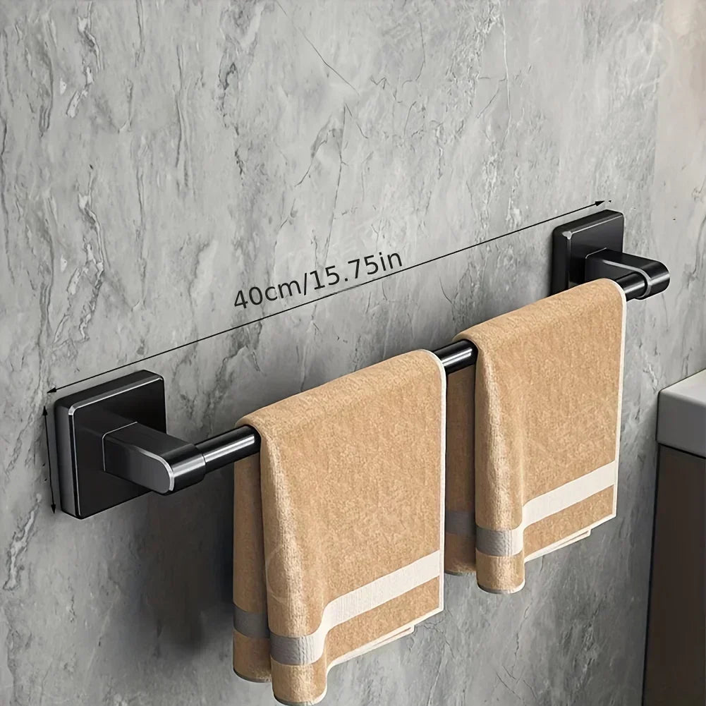 Wall Mounted Adhesive Towel Rack for Bathroom and Kitchen - 18
