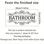 Waterproof Decorative Bathroom Door Wall Decal