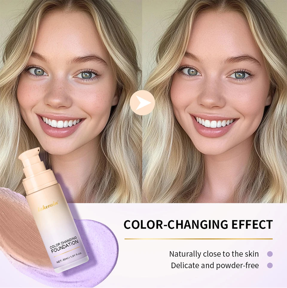 Color-Changing Liquid Foundation for Flawless Skin - 10