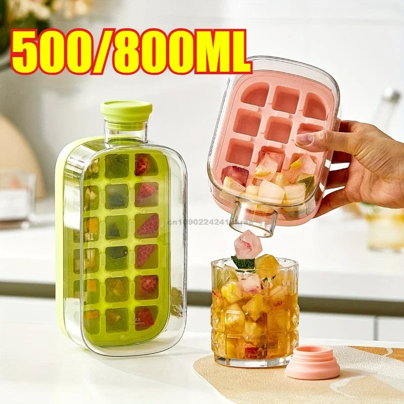 Portable Ice Cube Maker and Storage Bottle - 3