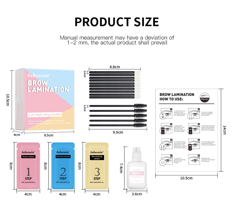 Professional DIY Eyebrow Lamination Kit for Fuller Brows