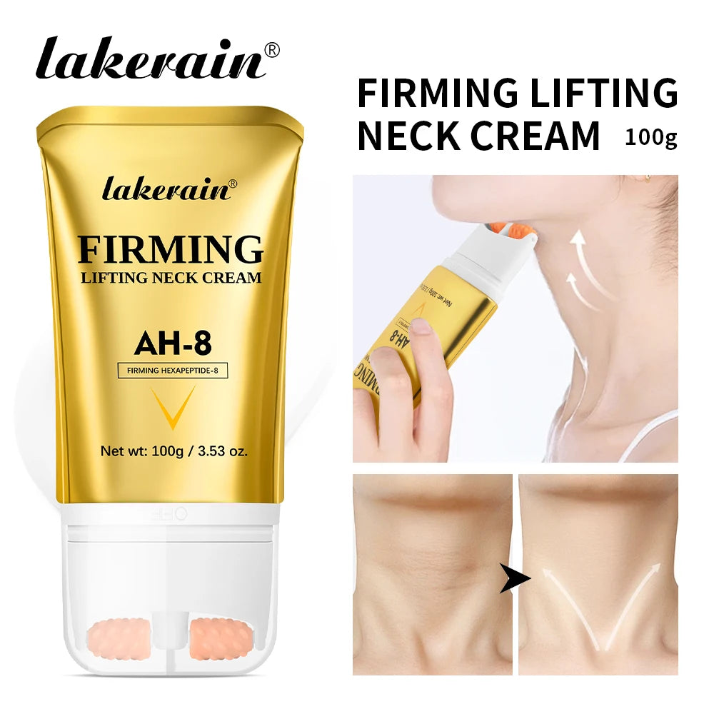 Firming Lifting Neck Cream with Integrated Massage Roller