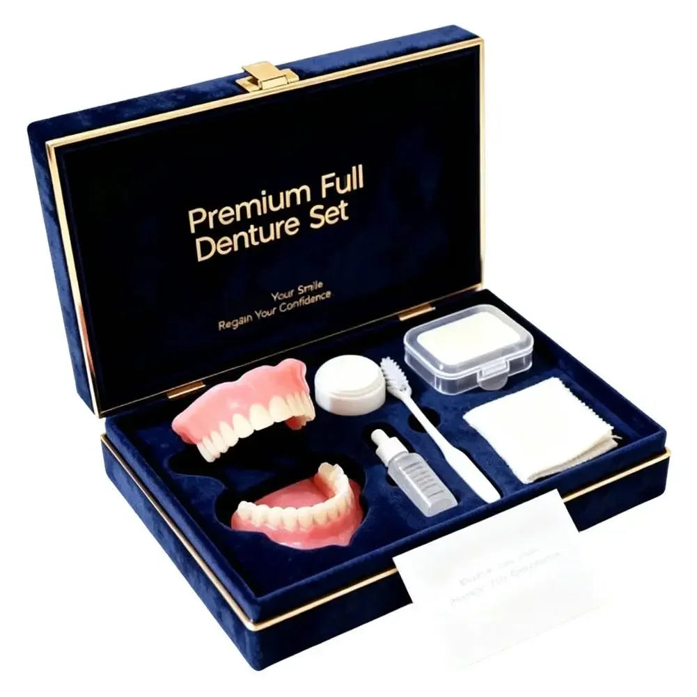 Temporary Comfort Fit Full Denture Set for Instant Smile