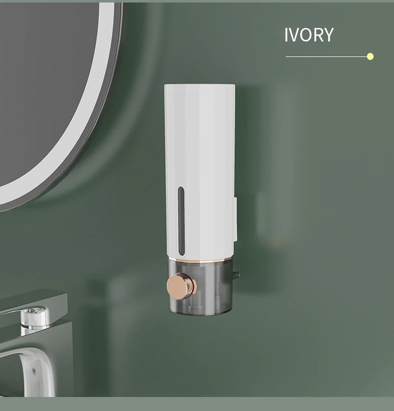 Wall-Mounted Manual Soap Dispenser for Bathroom
