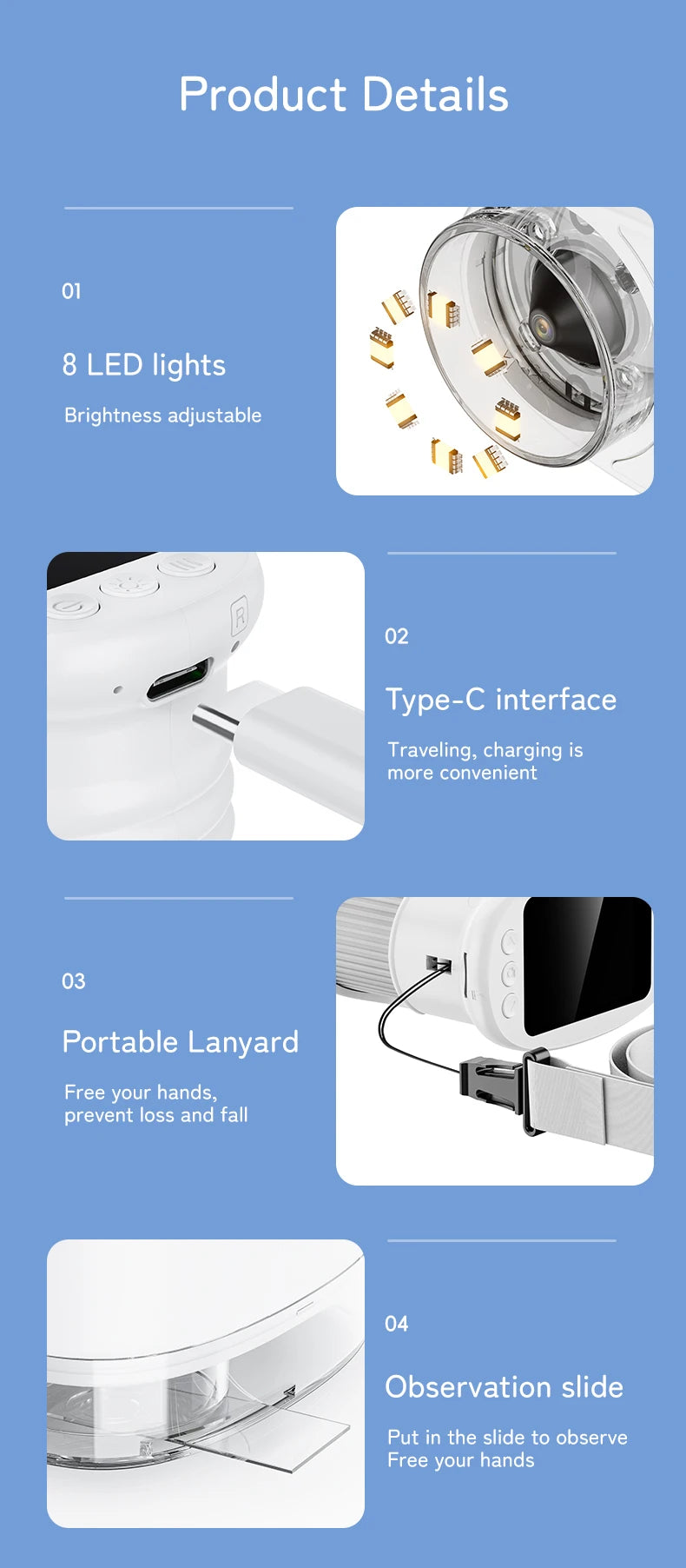 Digital Handheld Microscope for Kids