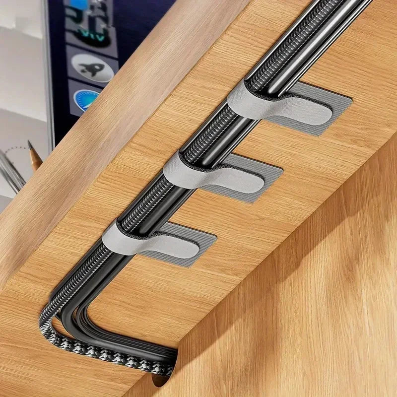 Self-Adhesive Reusable Cable Organizer Ties - 8