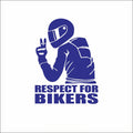 Reflective Biker Helmet Decal for Motorcycles and Cars