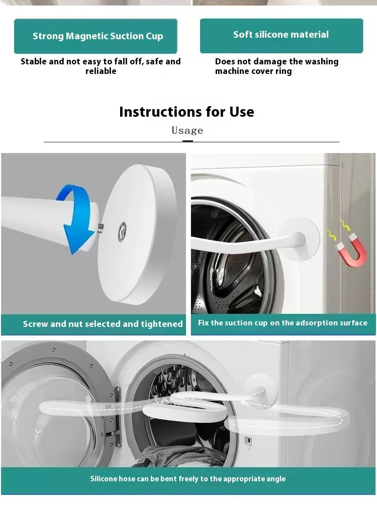 Flexible Silicone Washing Machine Door Prop - 9