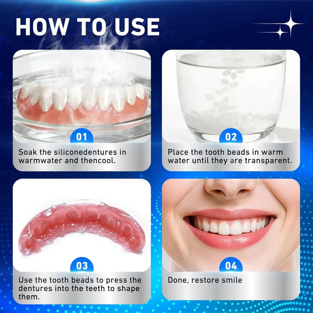 Custom Fit Temporary Cosmetic Teeth Veneers