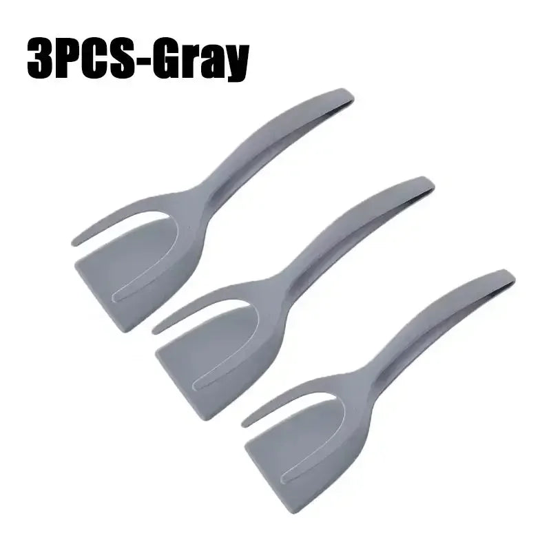 2-in-1 Non-Stick Spatula and Kitchen Tongs for Cooking