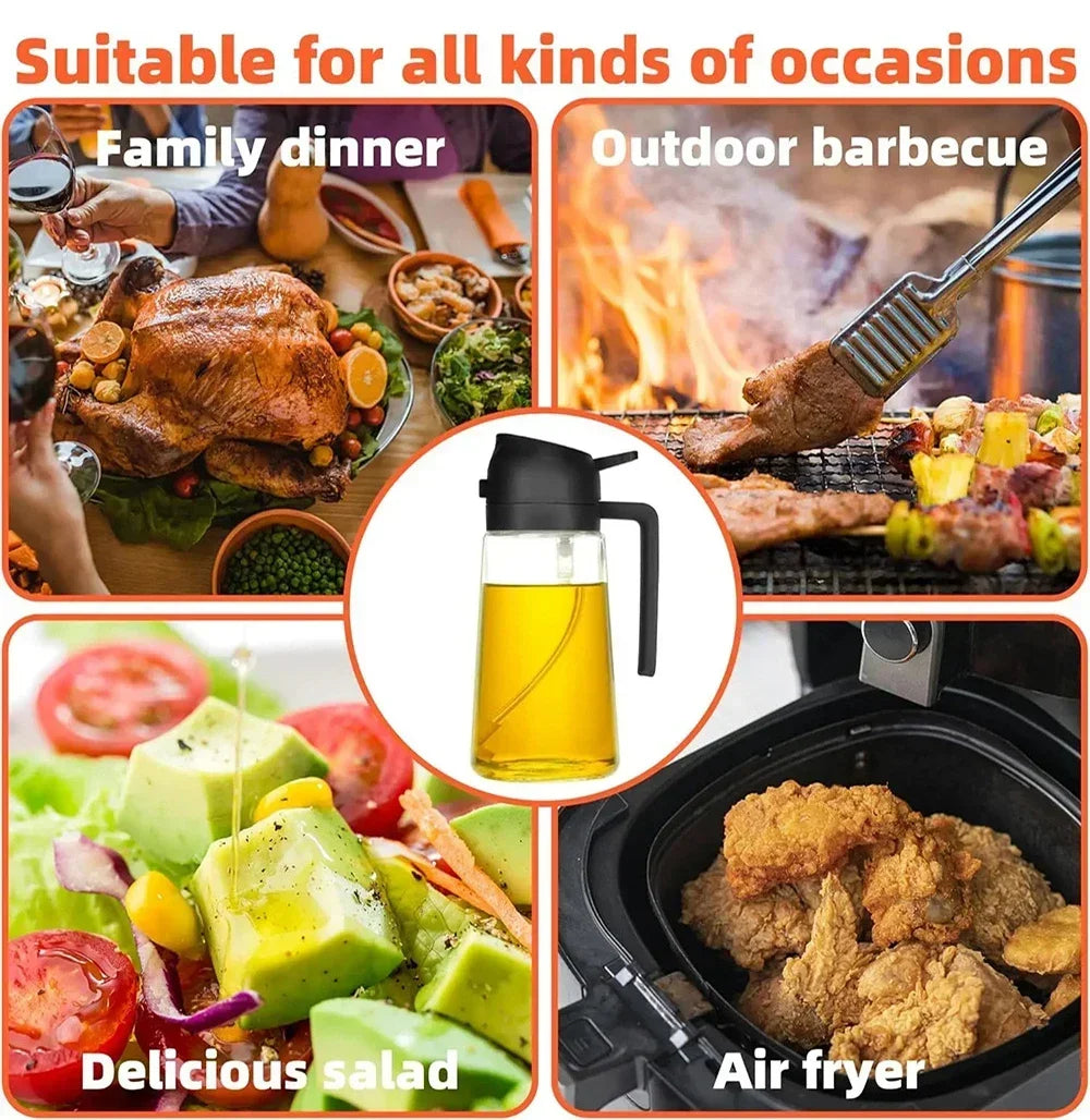 2-in-1 Kitchen Oil Dispenser and Spray Bottle - 9