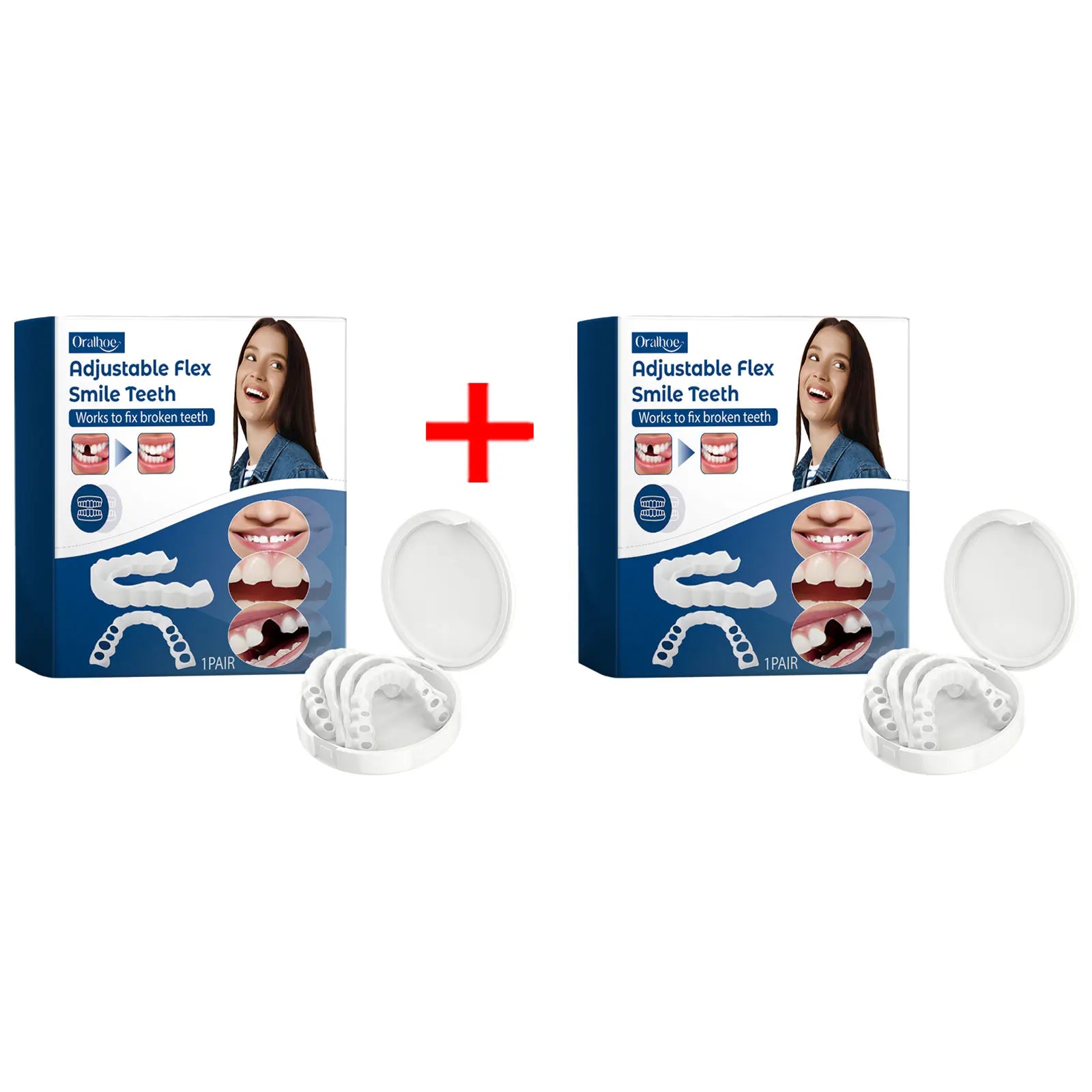 Adjustable Snap-On Smile Veneers for Missing Teeth - 23
