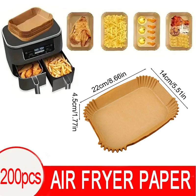 Disposable Non-Stick Air Fryer Parchment Paper Liners
