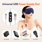 Heated Vibrating Eye Massager for Relaxation and Sleep