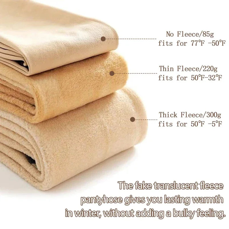 Fleece Lined Thermal Tights for Women