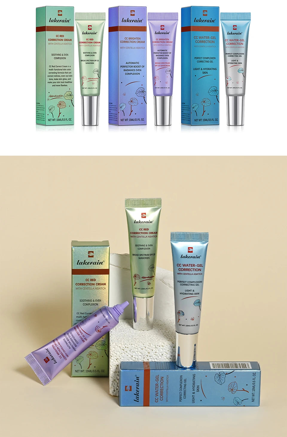 Color Correcting CC Cream Makeup Base