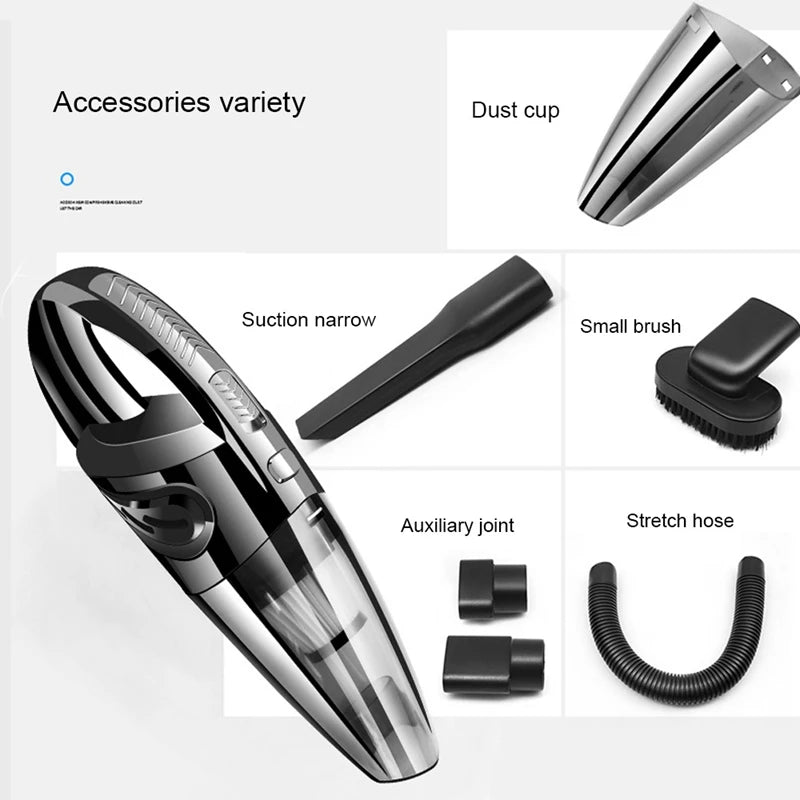 Portable Cordless Handheld Vacuum for Home and Car Cleaning