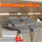 Heavy-Duty Non-Slip Metal Clothes Hangers for Closet Organization