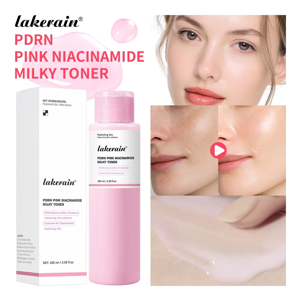 PDRN Niacinamide Milky Facial Toner for Hydrating Glowing Skin
