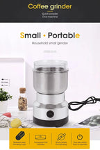Compact Electric Stainless Steel Food and Coffee Grinder