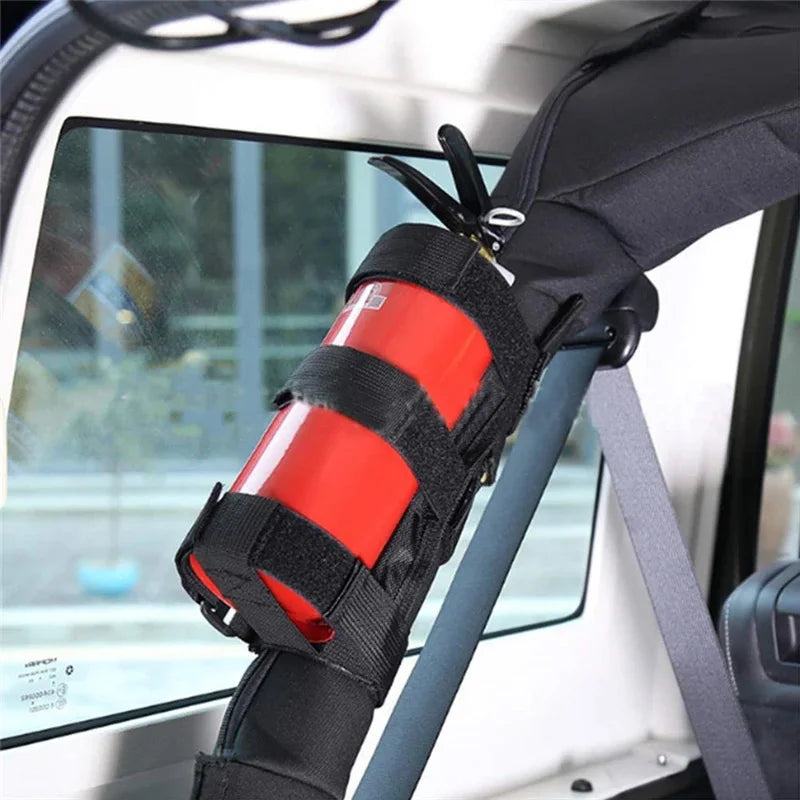 Adjustable Roll Bar Fire Extinguisher Mount for Off-Road Vehicles - 5