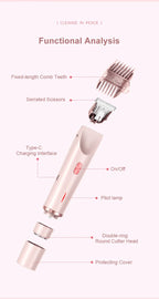 2-in-1 Waterproof Electric Shaver for Face and Body