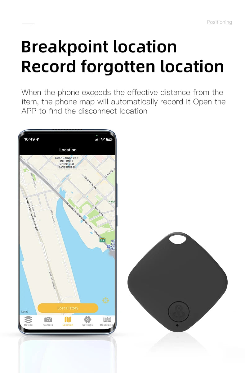 Smart Bluetooth Anti-Lost Item Tracker for Keys, Wallet, and Bags