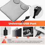 USB Heated Foot Warmer with Adjustable Temperature and Timer
