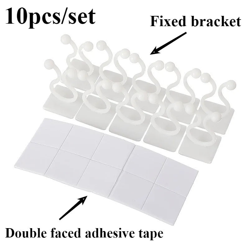 Self-Adhesive Wall Clips for Climbing Plants and Vines
