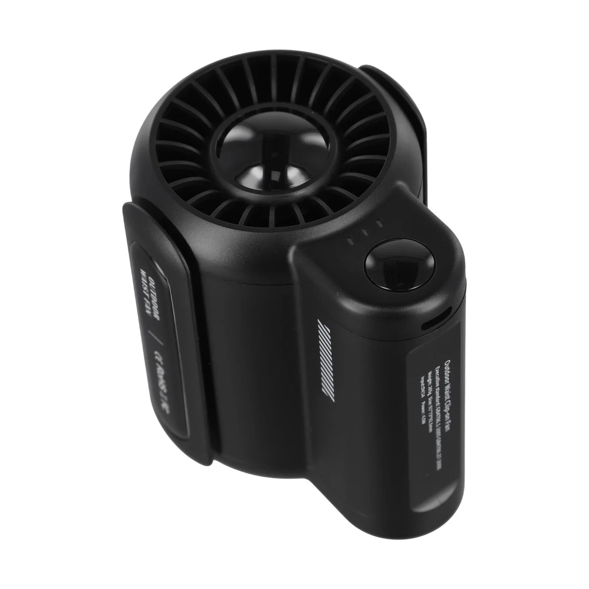 Portable Rechargeable Waist Clip Cooling Fan for Travel and Sports