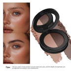 Two-Tone Eyebrow Powder Duo with Applicator Brush