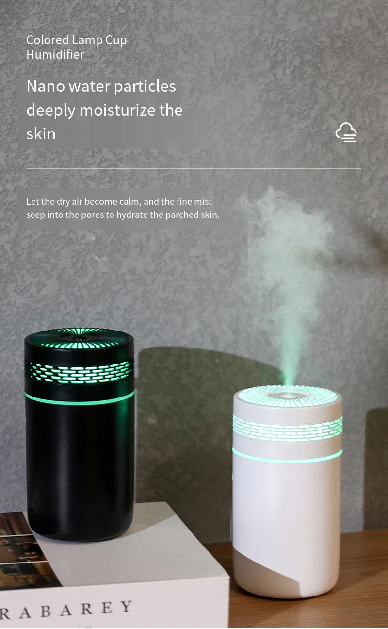 Portable Mini LED Car and Desk Humidifier