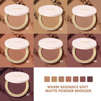 Soft Matte Bronzer Powder for Natural Face Contouring