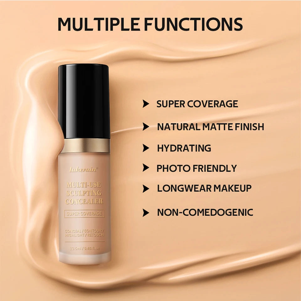 Multi-Use Waterproof Matte Concealer and Sculpting Foundation