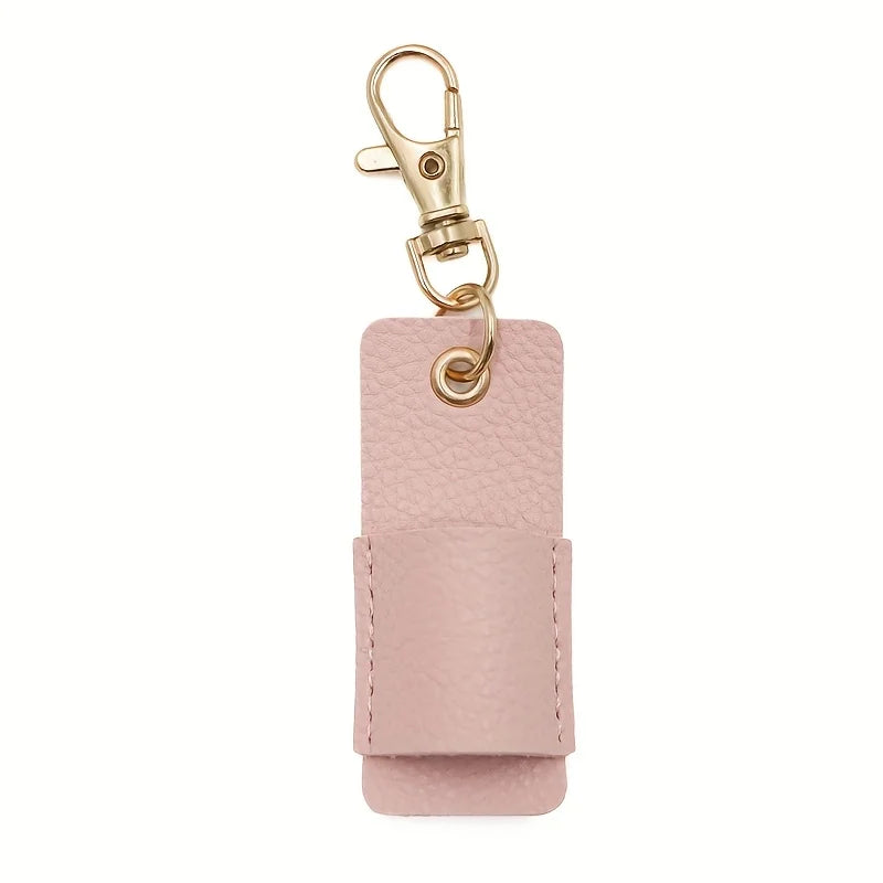 Portable Leather Lanyard Pen Holder for Office and School