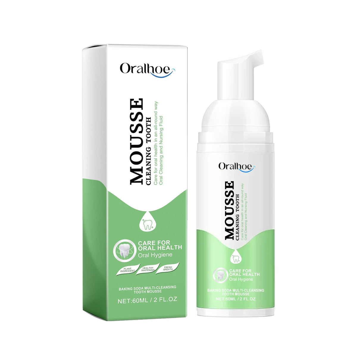 Whitening Foaming Toothpaste for Stain Removal