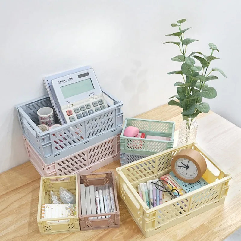 Foldable Desktop Storage Organizer for Home and Office