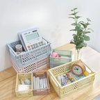 Foldable Desktop Storage Organizer for Home and Office