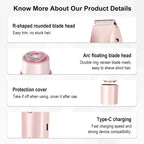 2-in-1 Waterproof Electric Shaver for Face and Body