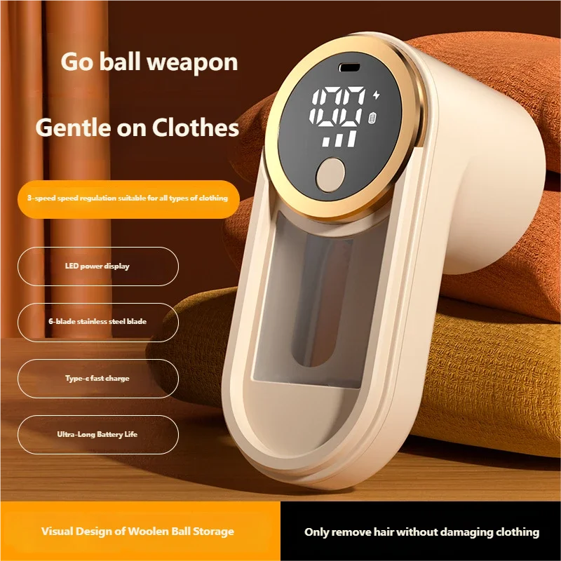 Rechargeable Portable Fabric Lint and Sweater Shaver