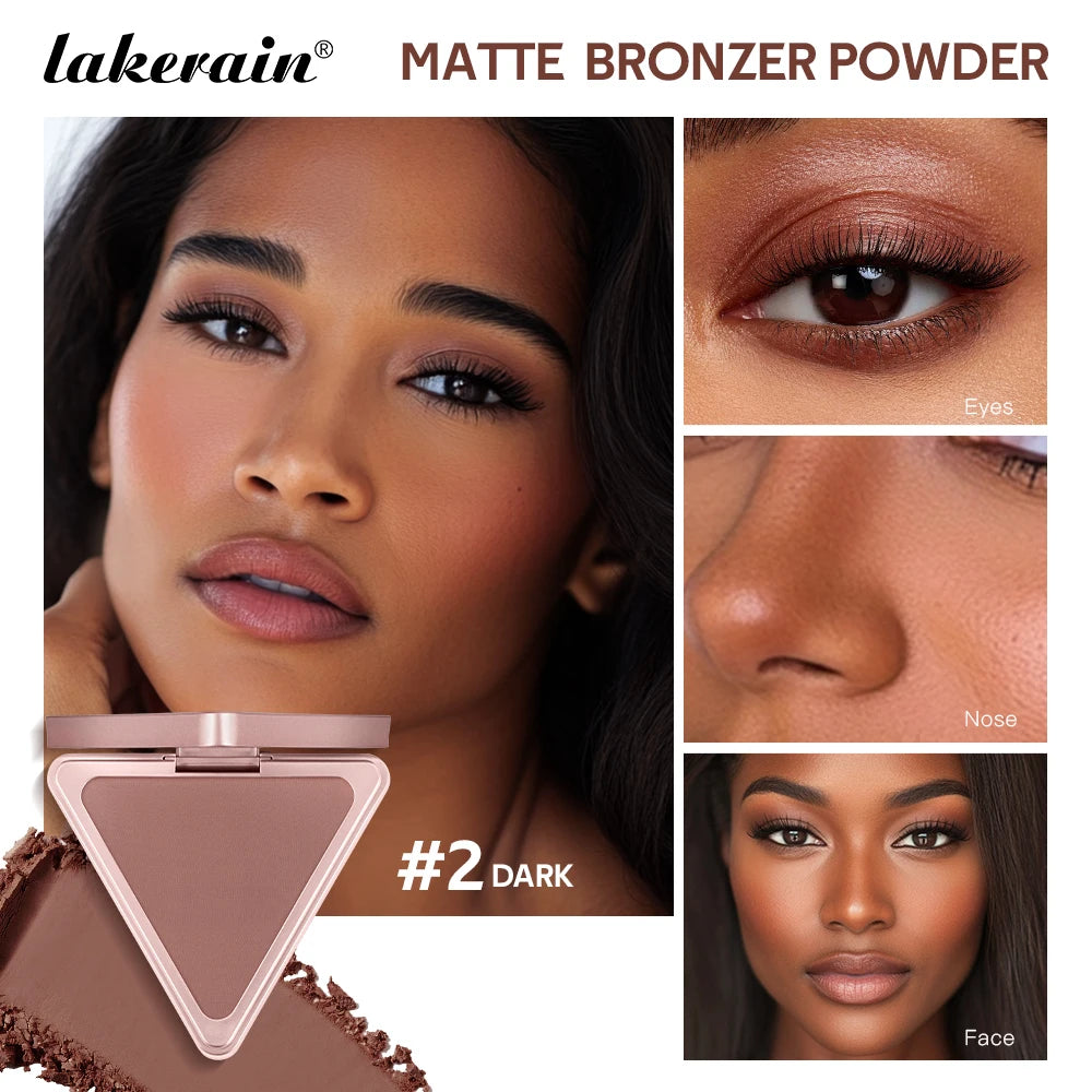 Matte Bronzer Powder for Face Contouring