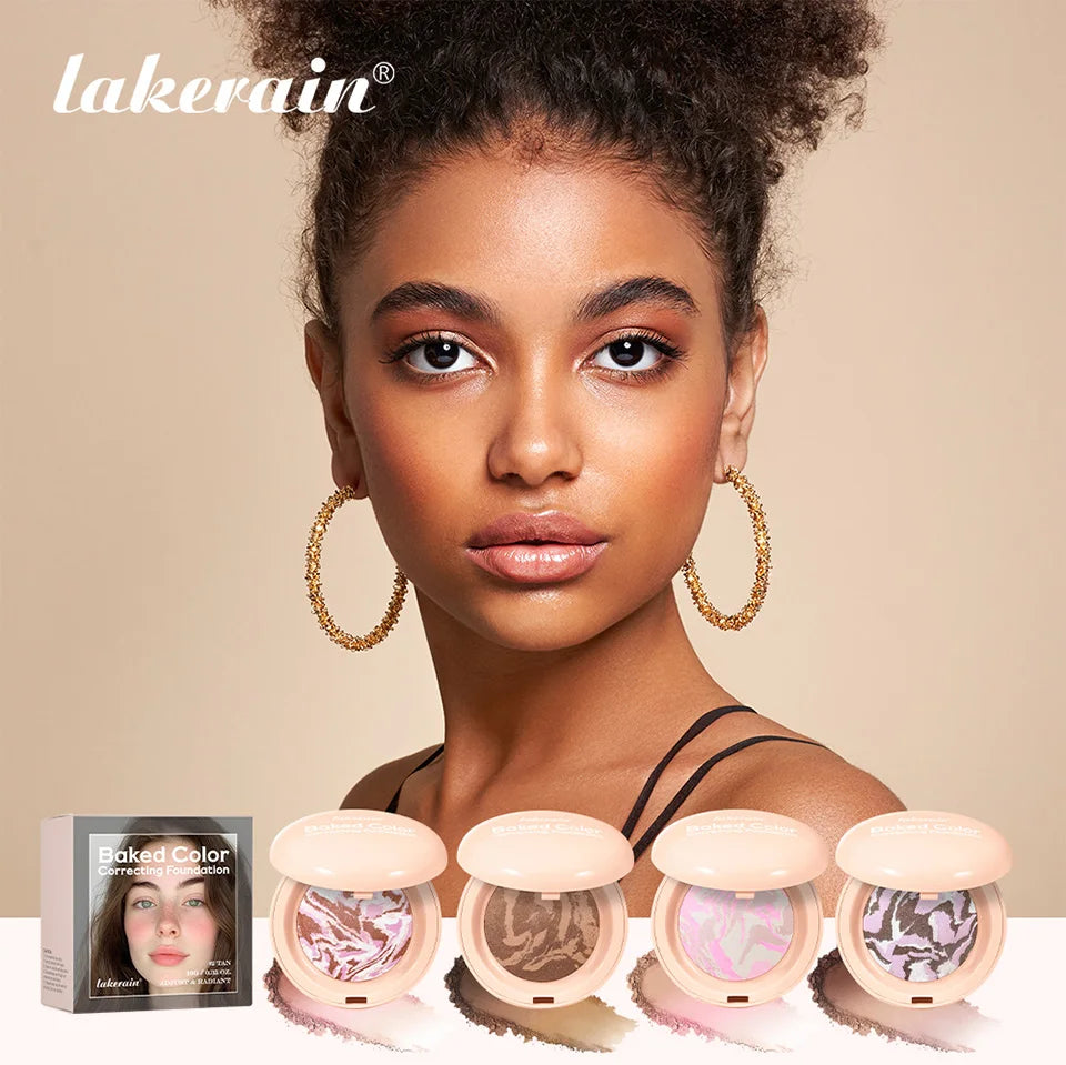 Baked Color Correcting Pressed Powder Foundation - 7