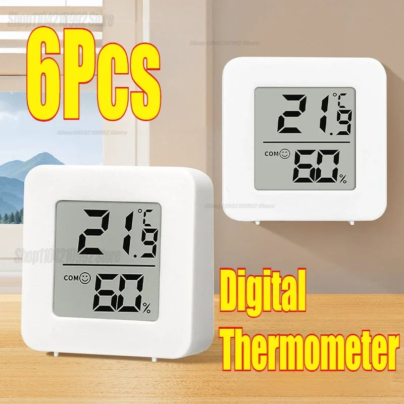 Digital Mini Indoor Thermometer and Humidity Monitor Gauge - 3